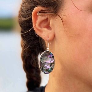Abalone Shell Drop Earrings